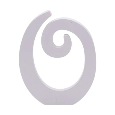 Cifre si Litere - Decoratiuni petrecere Zebra litera O, 11cm, lemn, autoadeziva, JAB0474