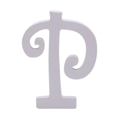 Cadouri Jucării Copii Grădiniță - Decoratiuni petrecere Zebra litera P, 11cm, lemn, autoadeziva, JAB0475