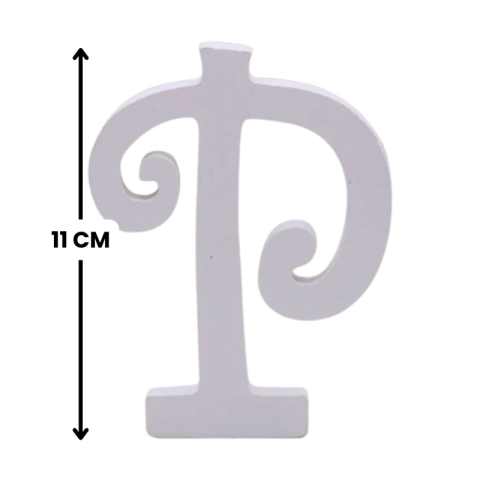 Decoratiuni petrecere Zebra litera P, 11cm, lemn, autoadeziva, JAB0475 [1]
