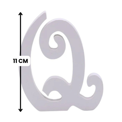 Decoratiuni petrecere Zebra litera Q, 11cm, lemn, autoadeziva, JAB0476 [1]