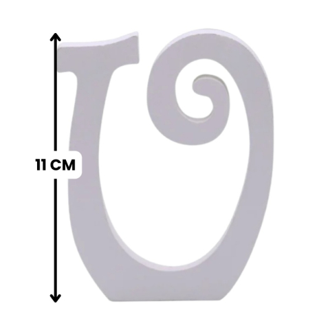 Decoratiuni petrecere Zebra litera U, 11cm, lemn, autoadeziva, JAB0480 [1]