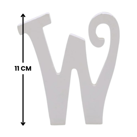 Decoratiuni petrecere Zebra litera W, 11cm, lemn, autoadeziva, JAB0482 [1]