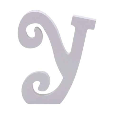 Cifre si Litere - Decoratiuni petrecere Zebra litera Y, 11cm, lemn, autoadeziva, JAB0484