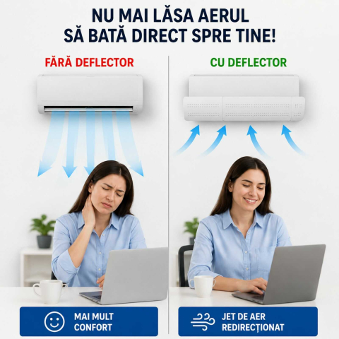 Deflector Aer Conditionat, Reglabil, Extensibil, 52 - 92 cm [2]