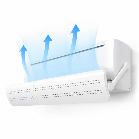 Accesorii pentru gradina - Deflector Aer Conditionat, Reglabil, Extensibil, 52 - 92 cm