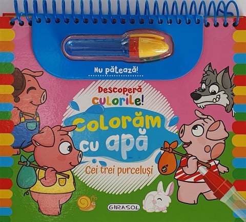 Cărți Educative, Activități - Descopera culorile! Cei trei purcelusi