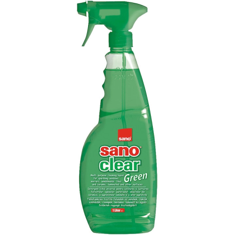 Detergenti si Curatenie - Detergent geam cu pulverizator green 750ml sano