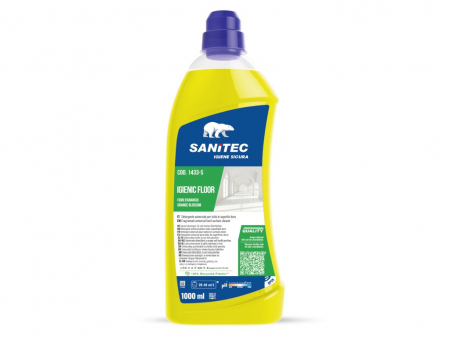 Solutii curatat podele si pardoseli - Detergent pardoseli, aroma Portocala, 1000 ml Igienic Floor, Sanitec