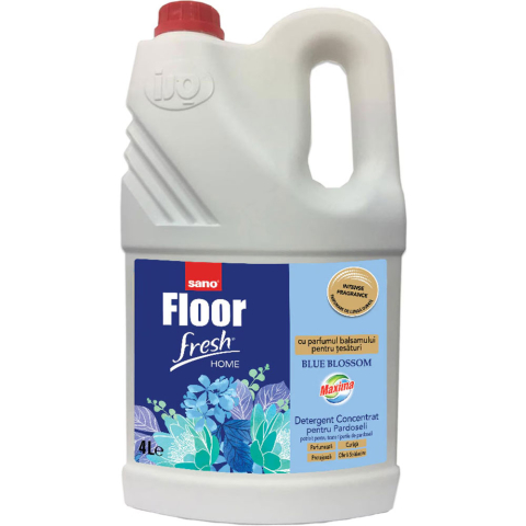 Detergenti si Curatenie - Detergent pardoseli 4l blue blossom sano floor