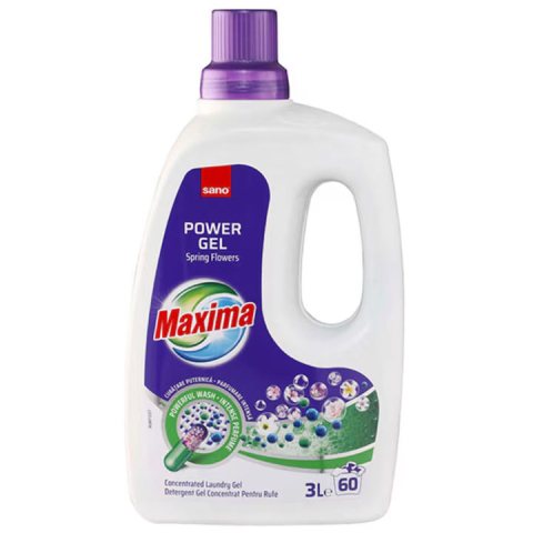 Spalare si intretinere rufe - Detergent rufe lichid spring flowers 3l sano maxima