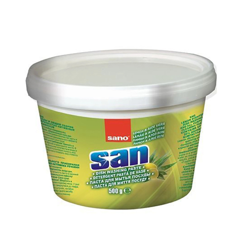 Detergenti si Curatenie - Detergent vase pasta lemon & aloe vera 500g sano