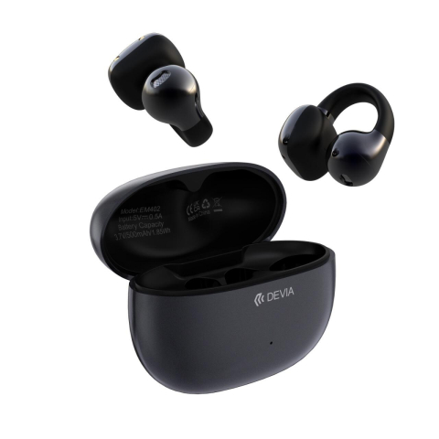 Laptop, Tablete & Telefoane - Devia Casti Bluetooth Wireless OWS Pro2 Clip-on Negru