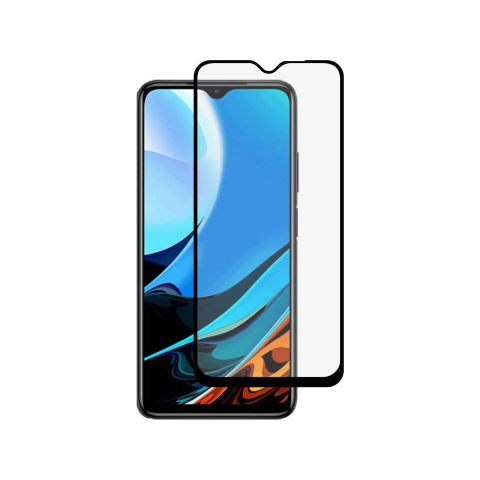 Laptop, Tablete & Telefoane - Devia Folie Frame Sticla Full Fit Xiaomi Redmi 9T Black (1 fata Anti-Shock, 9H, 0.26mm)