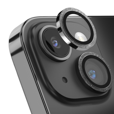 Devia Folie Sticla Camera Peak Series Diamond iPhone 15 / 15 Plus pachet de 2 buc Argintiu [1]