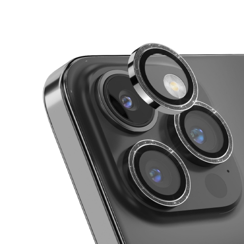 Devia Folie Sticla Camera Peak Series Diamond iPhone 15 Pro / 15 Pro Max pachet de 3 buc Argintiu [1]