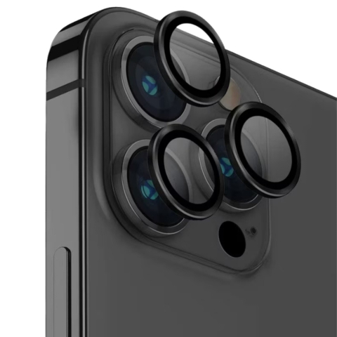 Devia Folie Sticla Camera Peak Series iPhone 16 Pro / 16 Pro Max pachet de 3 buc Negru [3]