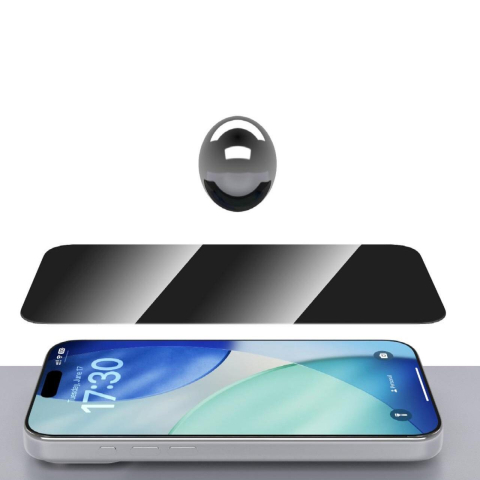 Devia Folie Sticla Privacy premium cu aplicator inclus Van Series, Full Screen, iPhone 17 [4]