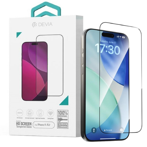 Devia Folie Sticla Star Series Full Screen HD iPhone Air Negru [5]
