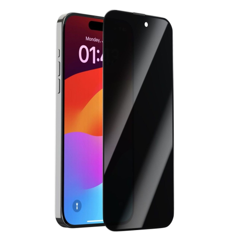 Devia Folie Sticla Van Series Full Screen Privacy Twice iPhone 15 Plus Negru [3]