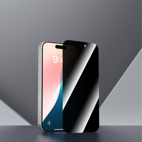 Devia Folie Sticla Van Series Full Screen Privacy Twice iPhone 16 Plus Negru [3]