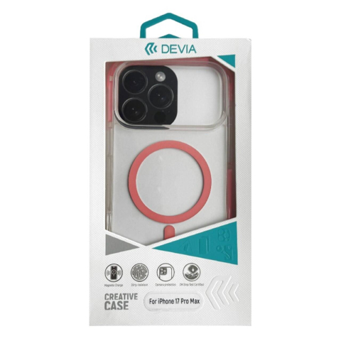 Laptop, Tablete & Telefoane - Devia Husa Armour Series Magnetic Shockproof iPhone 17 Pro Max Roz