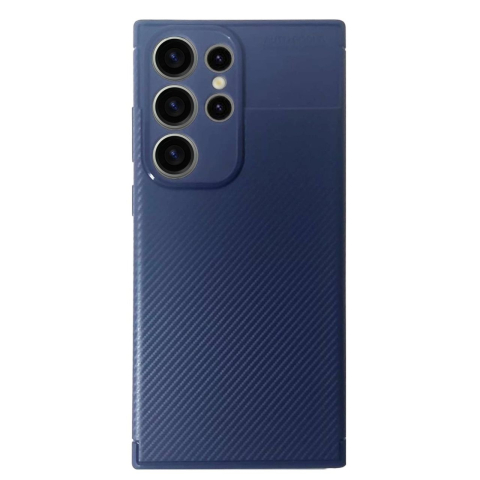 Devia Husa Carbon Fiber Texture Shockproof Samsung Galaxy S23 Ultra Albastru [3]