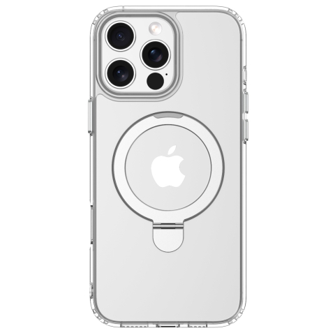 Devia Husa Clean Series Magnetic Shockproof iPhone 16 Pro Max cu suport Transparent [8]