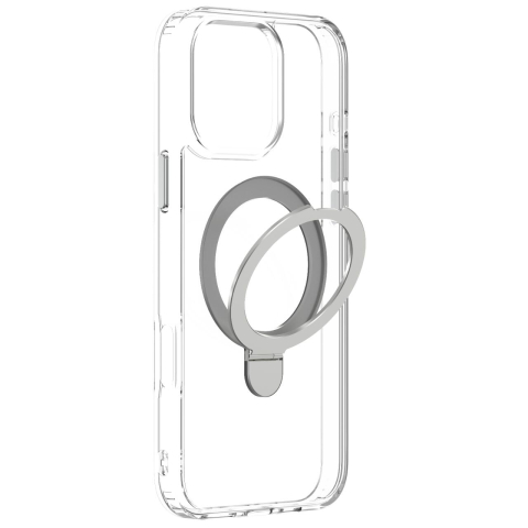 Devia Husa Clean Series Magnetic Shockproof iPhone 16 Pro Max cu suport Transparent [4]