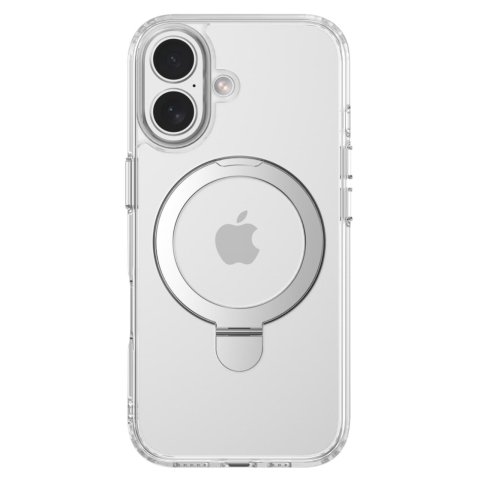 Devia Husa Clean Series Magnetic Shockproof iPhone 17 Transparent, cu suport [2]