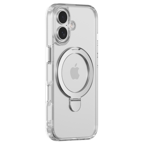 Devia Husa Clean Series Magnetic Shockproof iPhone 17 Transparent, cu suport [1]