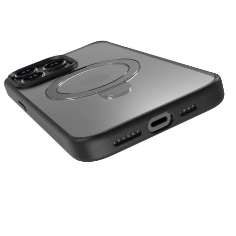 Devia Husa Delight Series Magnetic iPhone 15 Plus cu suport Negru [2]