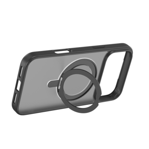 Devia Husa Eleguard Series Magnetic Shockproof iPhone 17 Pro Max Negru, cu suport rotativ 360 grade [2]