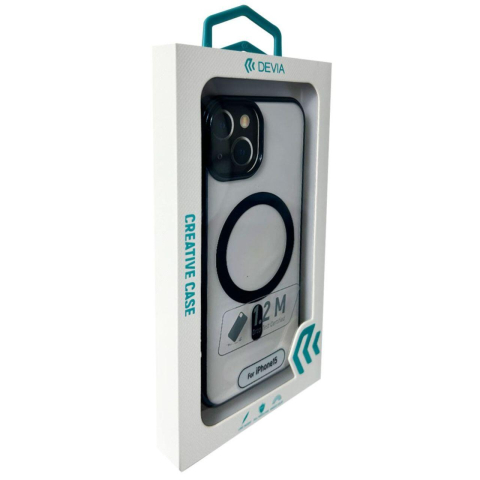 Laptop, Tablete & Telefoane - Devia Husa Glimmer Series Magnetic iPhone 15 Albastru