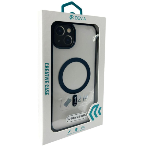 Devia Husa Glimmer Series Magnetic iPhone 15 Plus Albastru [1]