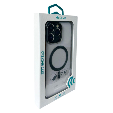 Devia Husa Glimmer Series Magnetic iPhone 15 Pro Max Argintiu [1]