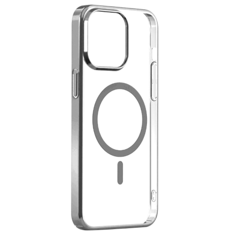 Laptop, Tablete & Telefoane - Devia Husa Glimmer Series Magnetic iPhone 15 Pro Max Argintiu
