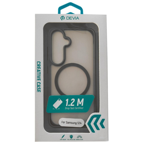 Laptop, Tablete & Telefoane - Devia Husa Pino Series Magnetic Shockproof Samsung Galaxy S24 Gri