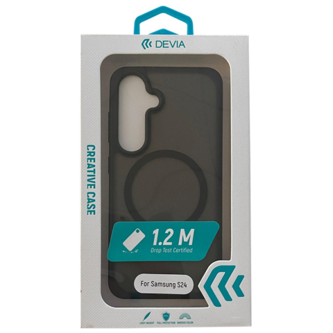 Devia Husa Pino Series Magnetic Shockproof Samsung Galaxy S24 Negru [1]