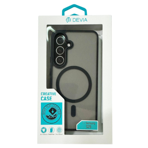 Laptop, Tablete & Telefoane - Devia Husa Pino Series Magnetic Shockproof Samsung Galaxy S25 Negru