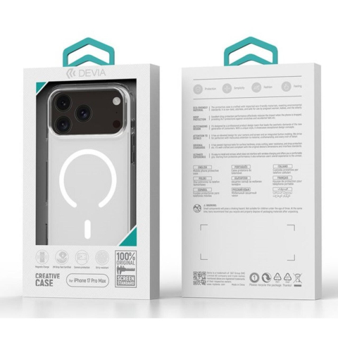 Devia Husa Pure Series Magnetic Shockproof iPhone 17 Pro Max Transparent [5]