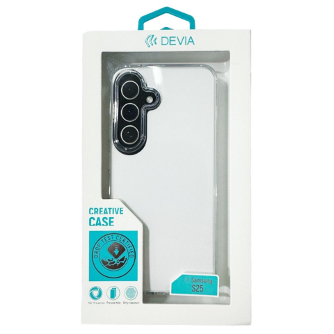 Laptop, Tablete & Telefoane - Devia Husa Shark Series Shockproof Samsung Galaxy S25 Transparent