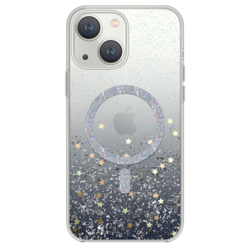 Laptop, Tablete & Telefoane - Devia Husa Shiny Series Original Design Magnetic iPhone 15 Transparent / Negru 