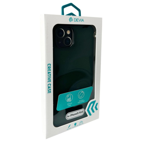 Laptop, Tablete & Telefoane - Devia Husa Silicon Nature Series iPhone 15 Plus Verde