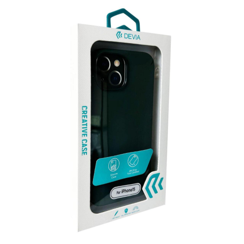 Laptop, Tablete & Telefoane - Devia Husa Silicon Nature Series iPhone 15 Verde
