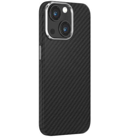 Devia Husa Ultra-Thin Carbon Fiber Magnetic iPhone 15 Plus Negru [1]