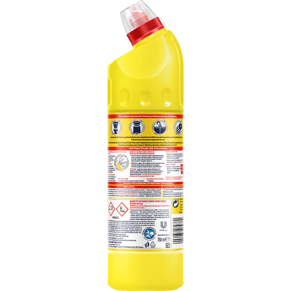 Solutie WC Domestos Citrus Fresh 750 ml – Detergent Anticalcar si Dezinfectant [1]