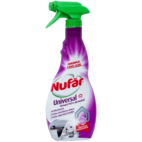Detergenti si Curatenie - Dezinfectant suprafete cu pulverizator 500ml nufar farmec