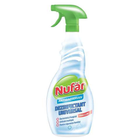 Detergenti si Curatenie - Dezinfectant suprafete cu pulverizator 500ml nufar farmec