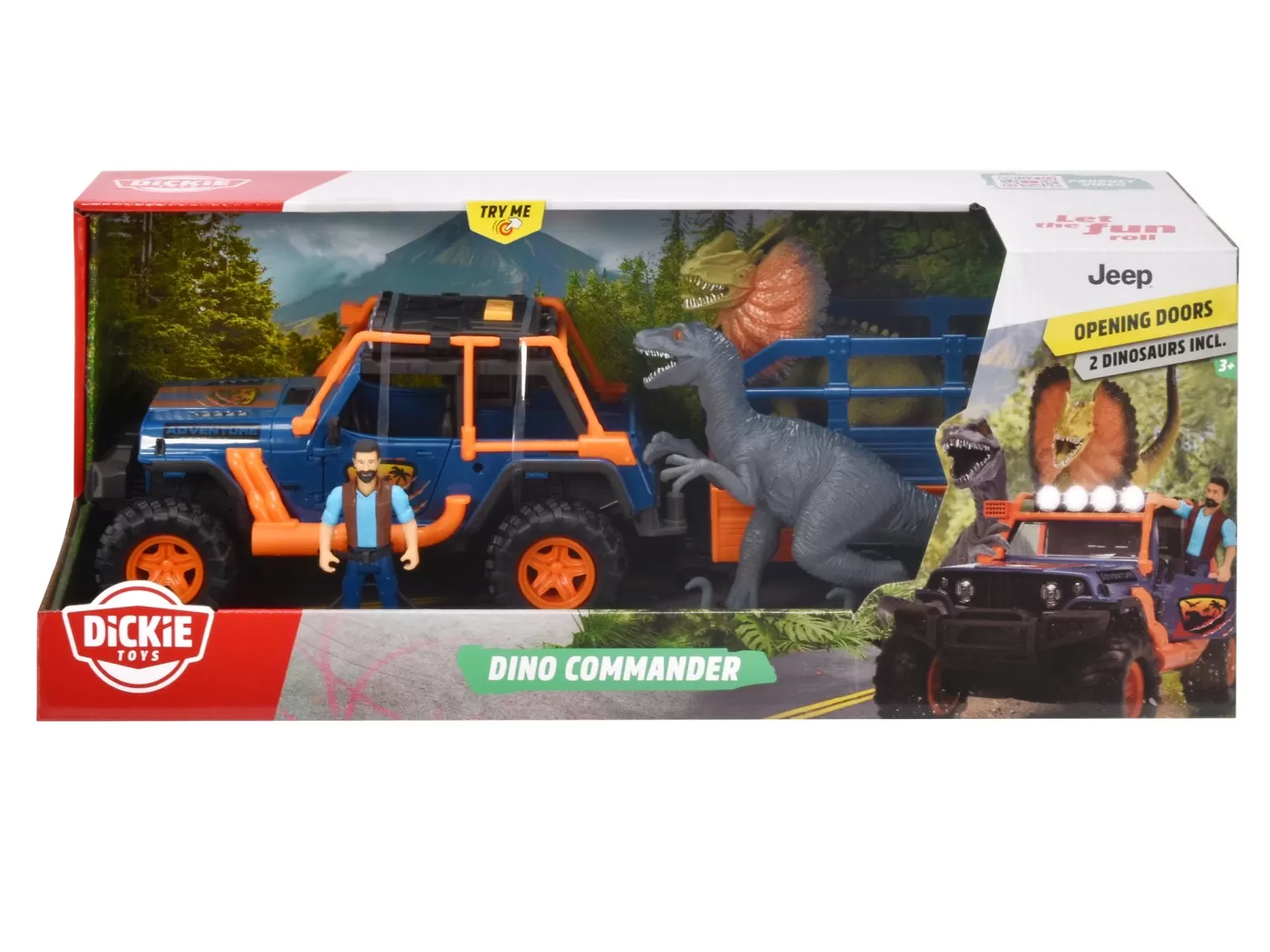 Jucării și Jocuri pentru copii - Dickie dino commander set masinuta si figurine