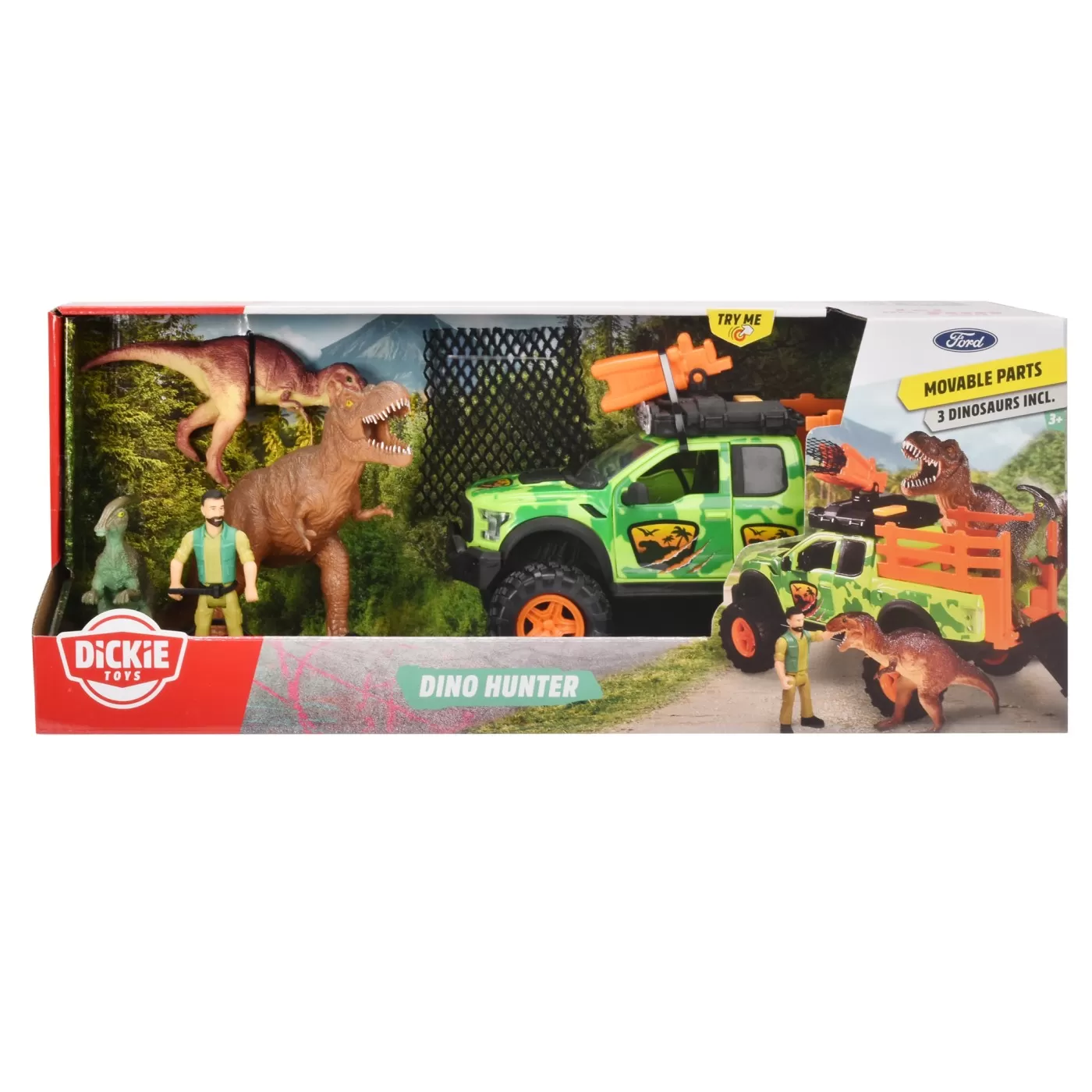 Jucării și Jocuri pentru copii - Dickie dino hunter set masinuta si figurine